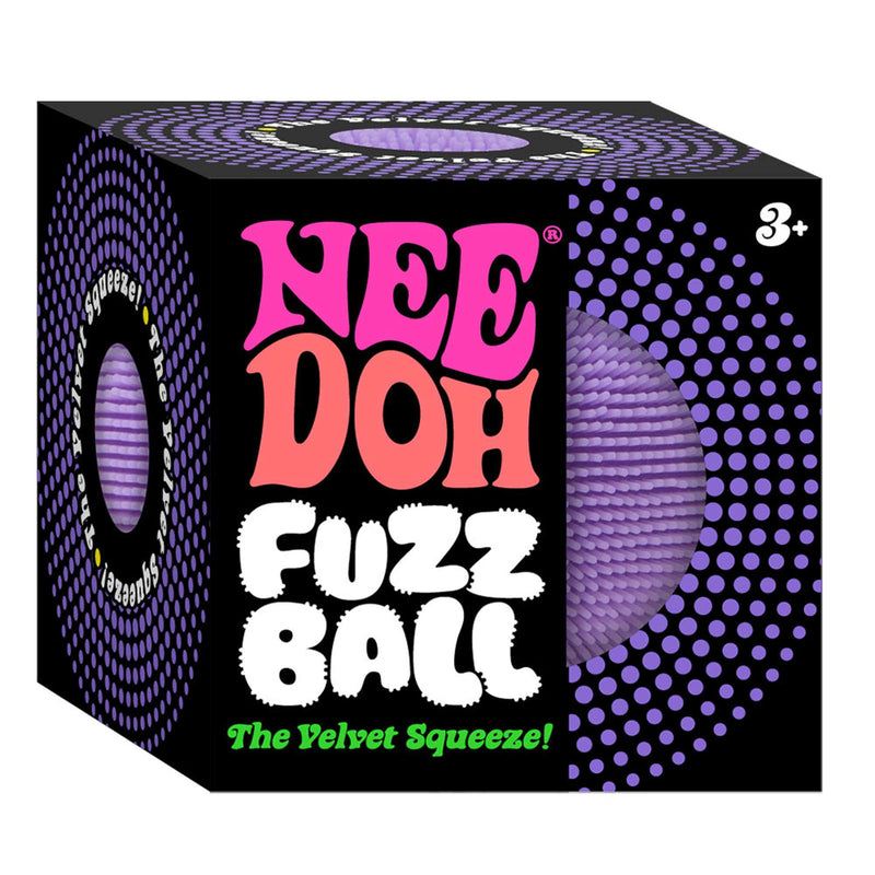 NeeDoh Fuzz Ball Fuzzy Fidget Stress Sensory Toy 3 Pack