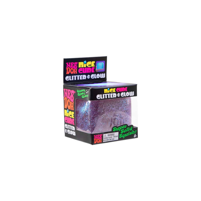 NeeDoh Nice Cube Glitter & Glow Fidget Toy alternate view