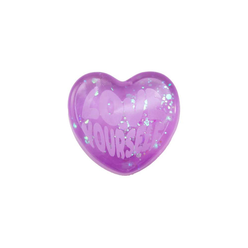 NeeDoh Good Vibes Only Heart Squishy Fidget Toy side angle