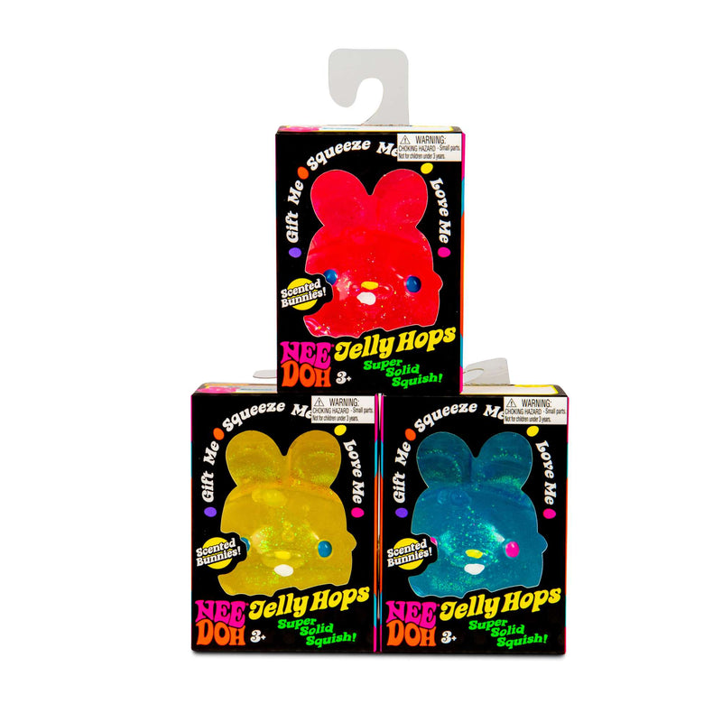 NeeDoh Jelly Hops Scented Bunny Squishy Fidget Toys for Kids Fun Sensory Toy