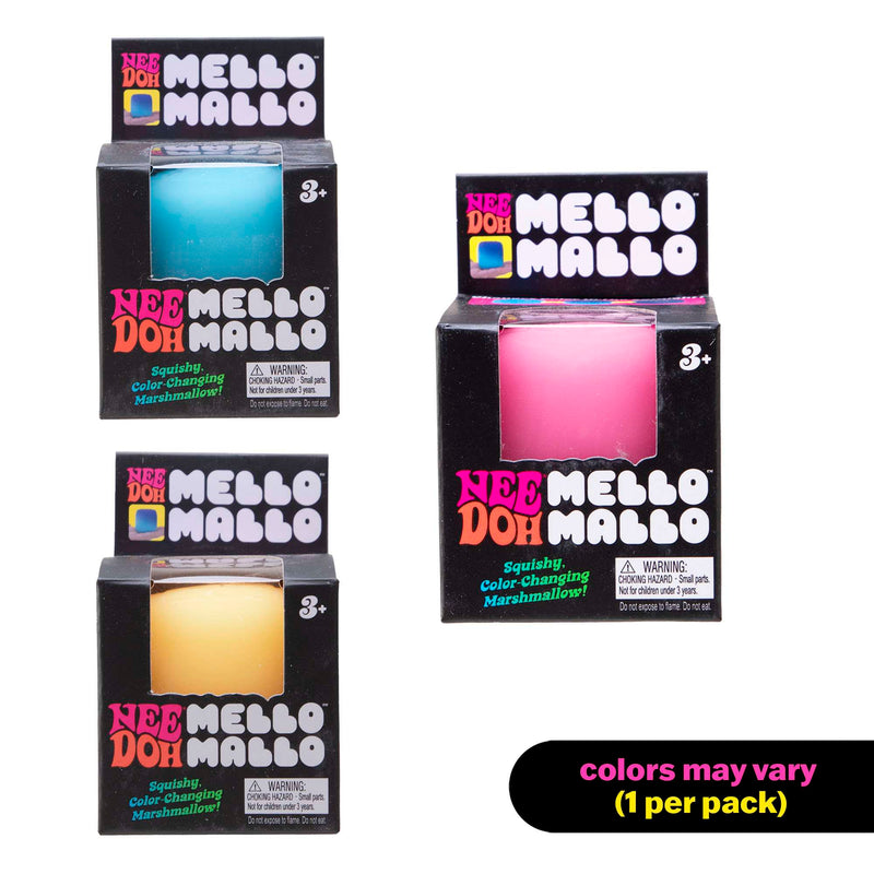 NeeDoh Mello Mallo Marshmallow Fidget Toy - 1 Colour Chosen at Random