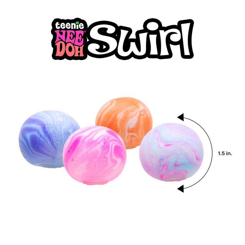 NeeDoh Teenie Swirl Multipack 4 Pack side angle