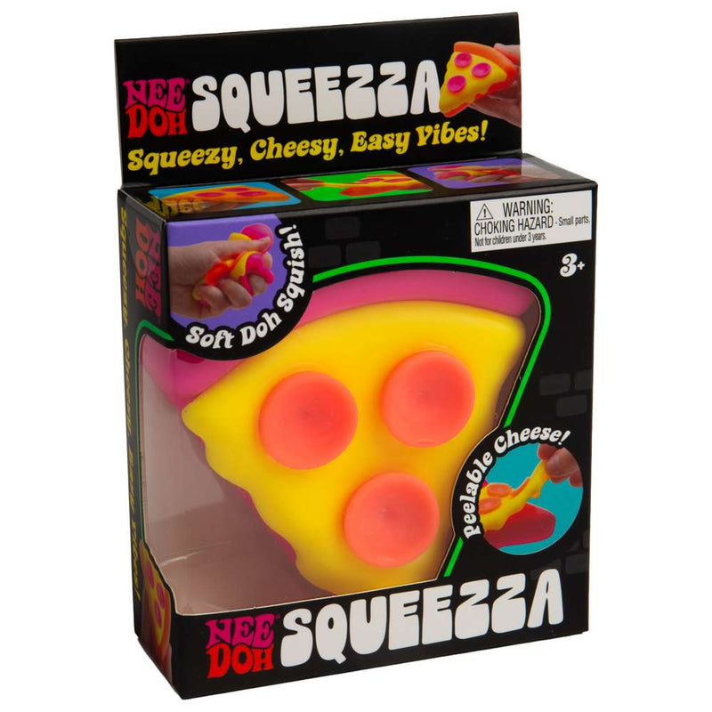NeeDoh Squeezza Pizza Slice Squishy Fidget Toy side angle