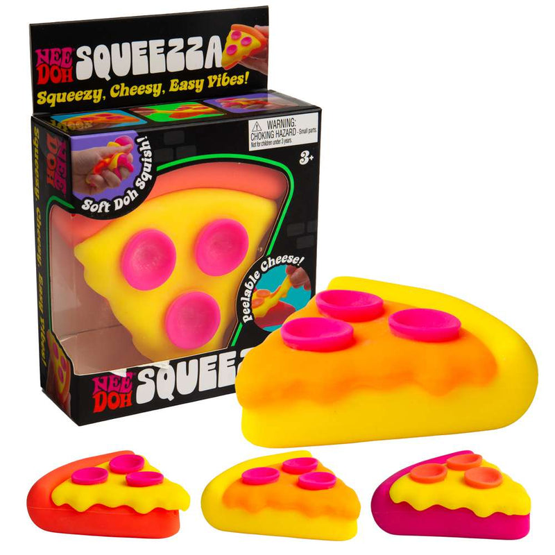 NeeDoh Squeezza Pizza Slice Squishy Fidget Toy