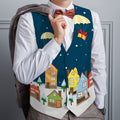 Santa Dropping Presents - Novelty Costume Fancy Dress Waistcoat ( 4 sizes available ), alternate view