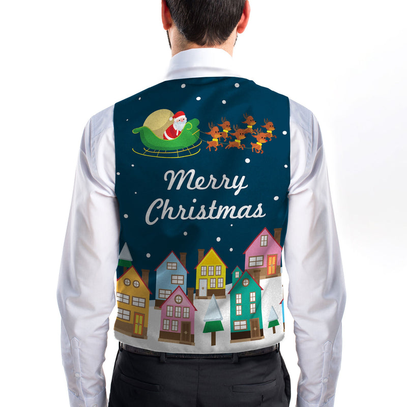 Santa Dropping Presents - Novelty Costume Fancy Dress Waistcoat ( 4 sizes available ) collectible from https://britishmade...