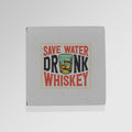 Save Water Drink Whiskey - Drinks Coaster - Round or Square, side angle