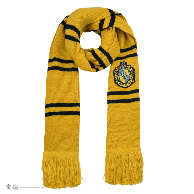 Harry Potter Hufflepuff Deluxe Scarf, side angle
