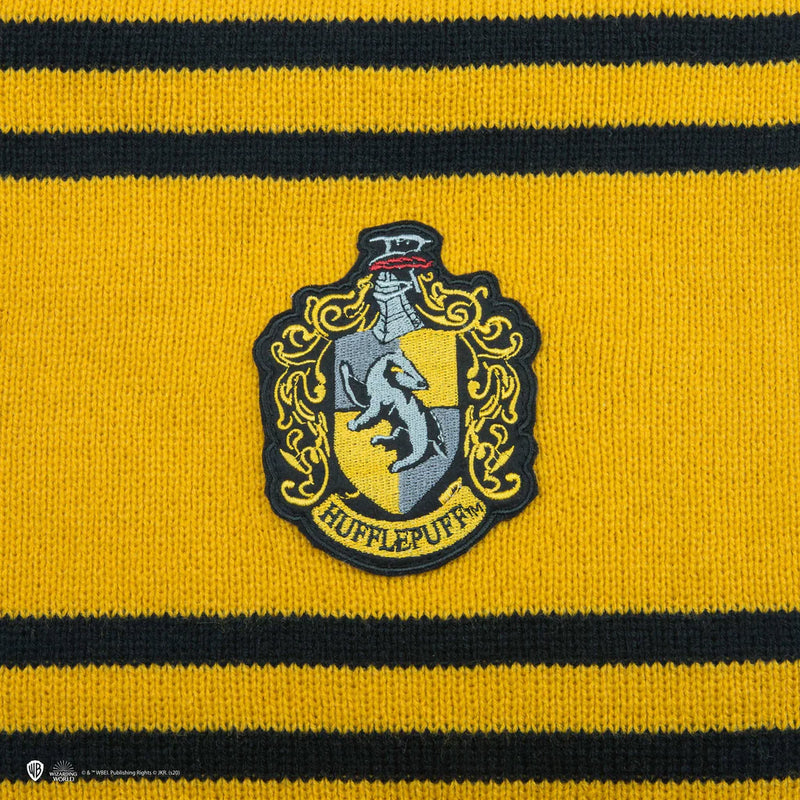 Harry Potter Hufflepuff Deluxe Scarf, close-up detail
