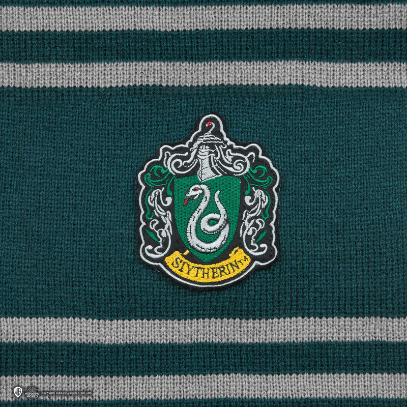 Harry Potter Slytherin Deluxe Scarf, close-up detail