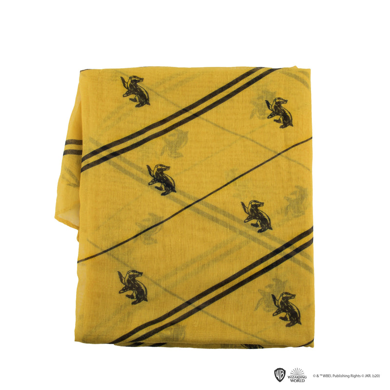 Hufflepuff Lightweight Scarf, close-up detail
