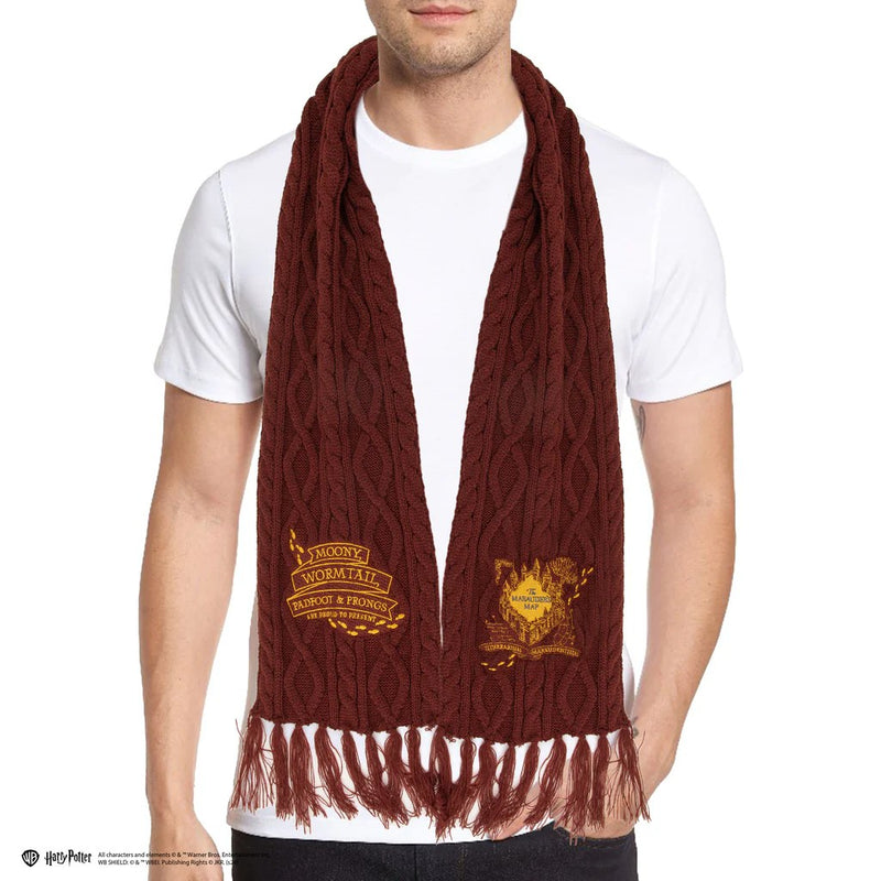 Harry Potter Marauder's Map Scarf, side angle