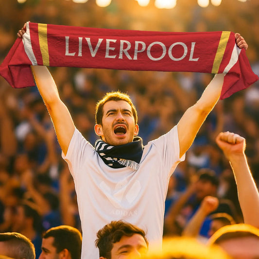 Liverpool - Soft Fleece football scarf collectible from Liverpool FC https://britishmade.gifts/