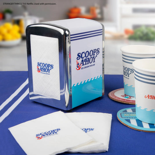 Stranger Things Scoops Ahoy Napkin Dispenser Set, alternate view