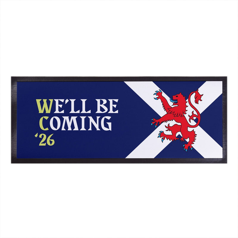We'll Be Coming - Lion Rampart - WC26 - Bar Runner collectible from https://britishmade.gifts/