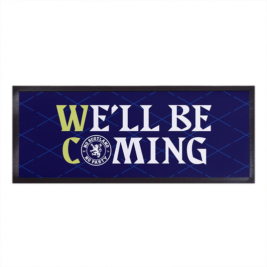 Scotland - We'll Be Coming - WC26 - Bar Runner collectible from https://britishmade.gifts/