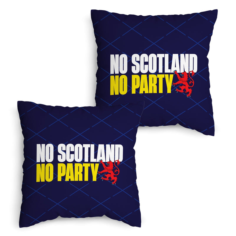 No Scotland No Party - Cushion - 18 collectible from https://britishmade.gifts/