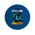 Scotland 1977 Wembley - Drinks Coaster - Square Or Circle, close-up detail