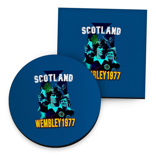 Scotland 1977 Wembley - Drinks Coaster - Square Or Circle collectible from https://britishmade.gifts/