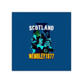 Scotland 1977 Wembley - Drinks Coaster - Square Or Circle, side angle