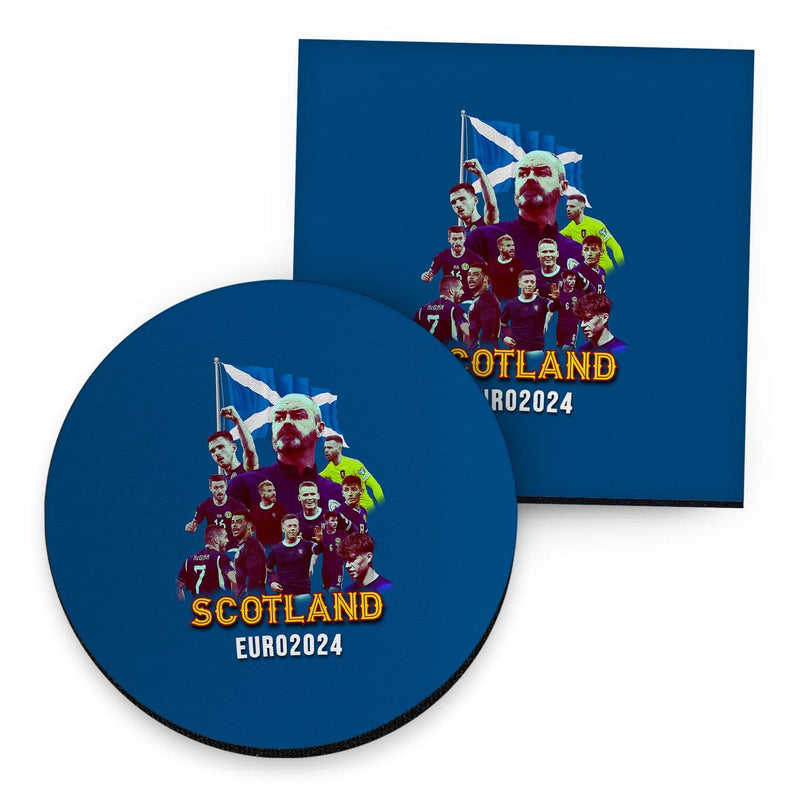 Scotland 2024 Euros - Drinks Coaster - Square Or Circle collectible from https://britishmade.gifts/