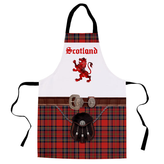 Scotland! Royal Stewart Kilt - Novelty - Water-Resistant Adults Apron collectible from https://britishmade.gifts/