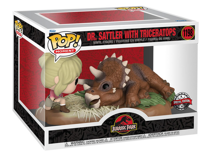 Dr. Sattler With Triceratops Jurassic Park Funko Pop! Vinyl Figure *Exclusive