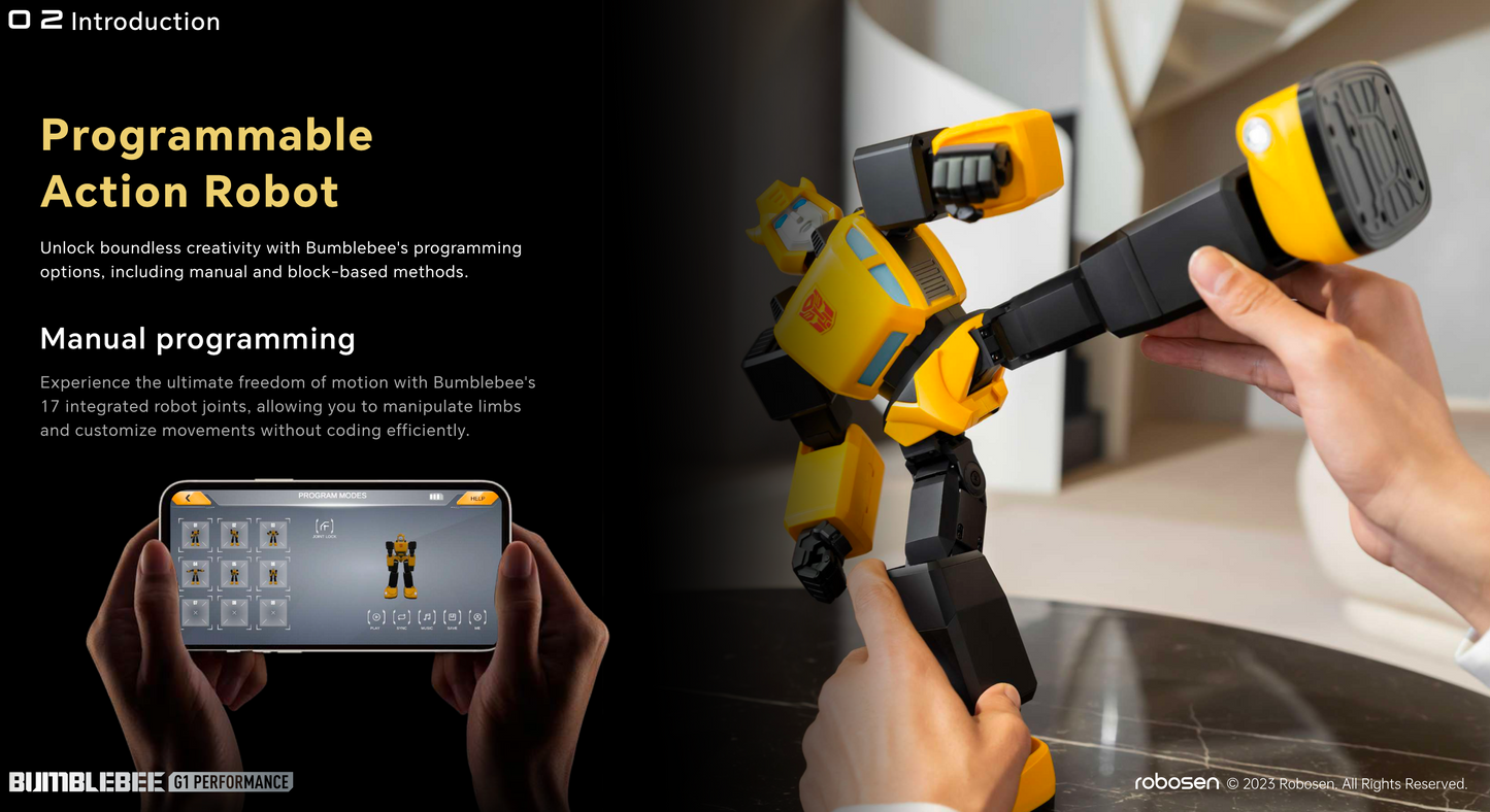 Robosen Transformers Interactive G1 Bumblebee