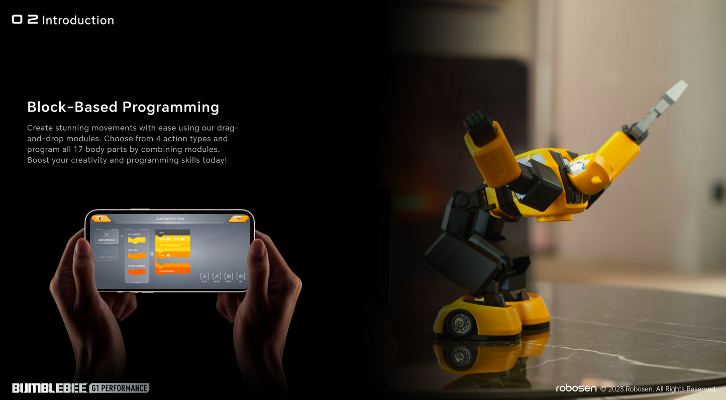 Robosen Transformers Interactive G1 Bumblebee