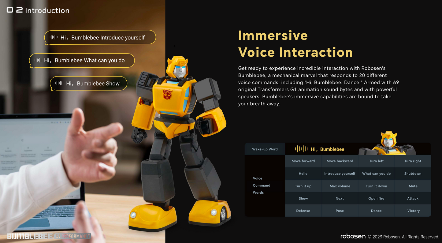 Robosen Transformers Interactive G1 Bumblebee
