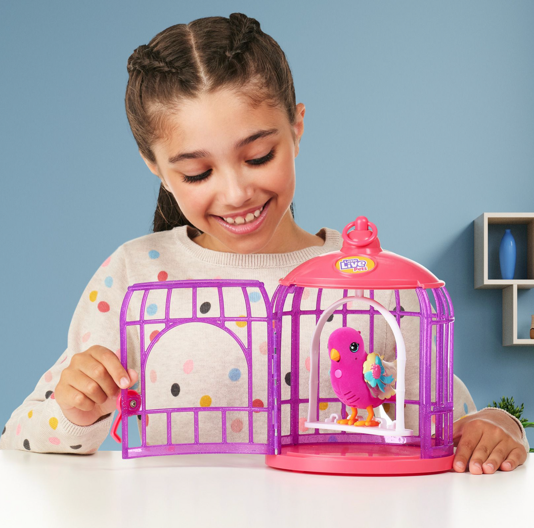 Little Live Pets Lil' Bird & Bird Cage Polly Pearl