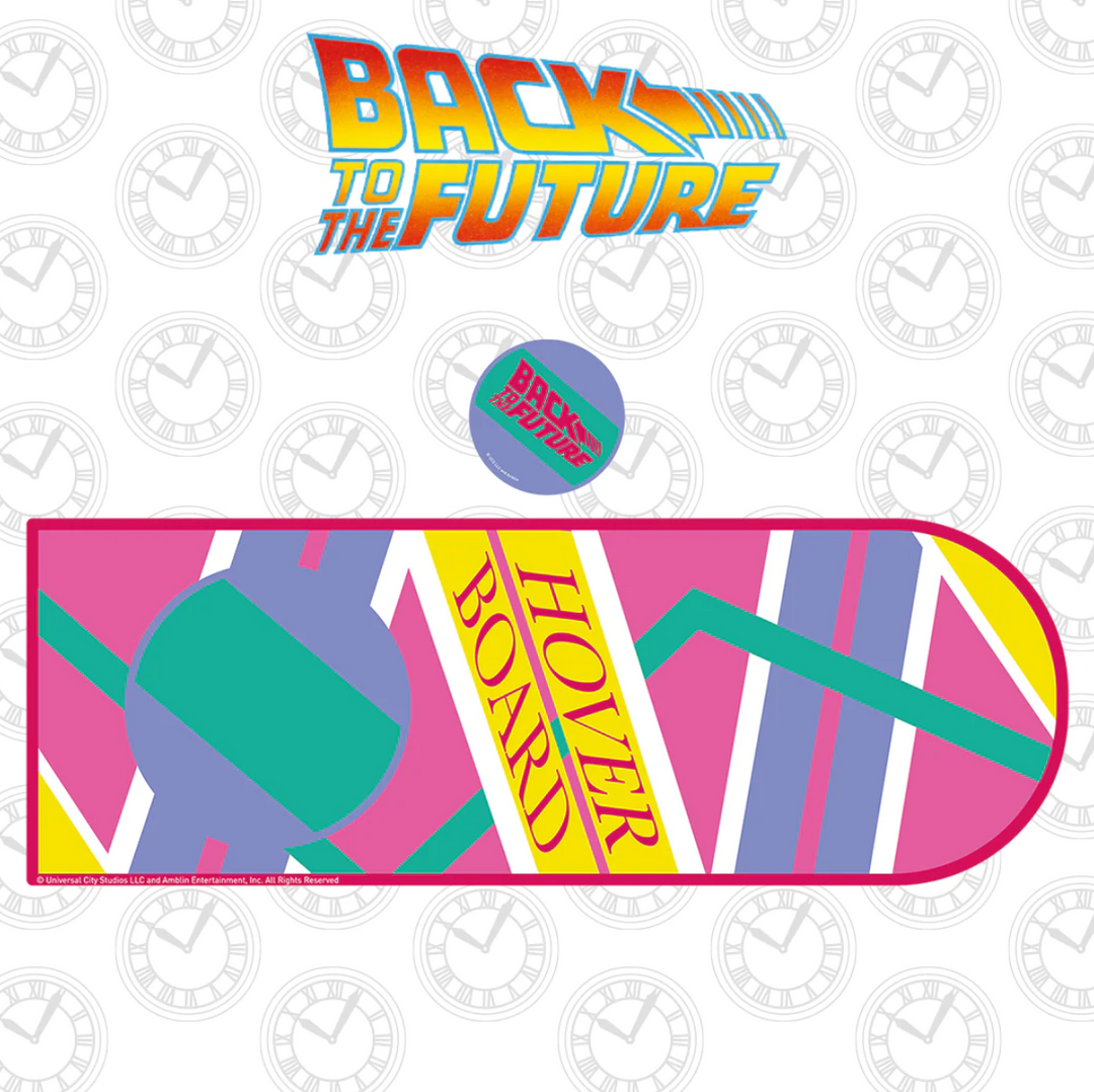 Back to the Future XL Hoverboard Desk Pad and Coaster Set