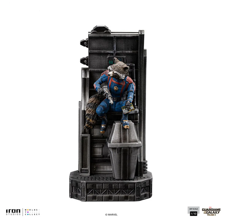 Iron Studios Marvel Guardians of the Galaxy Vol.3 Rocket Raccoon 1/10 Art Scale Statue