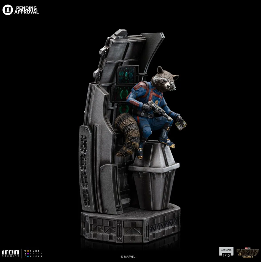 Iron Studios Marvel Guardians of the Galaxy Vol.3 Rocket Raccoon 1/10 Art Scale Statue