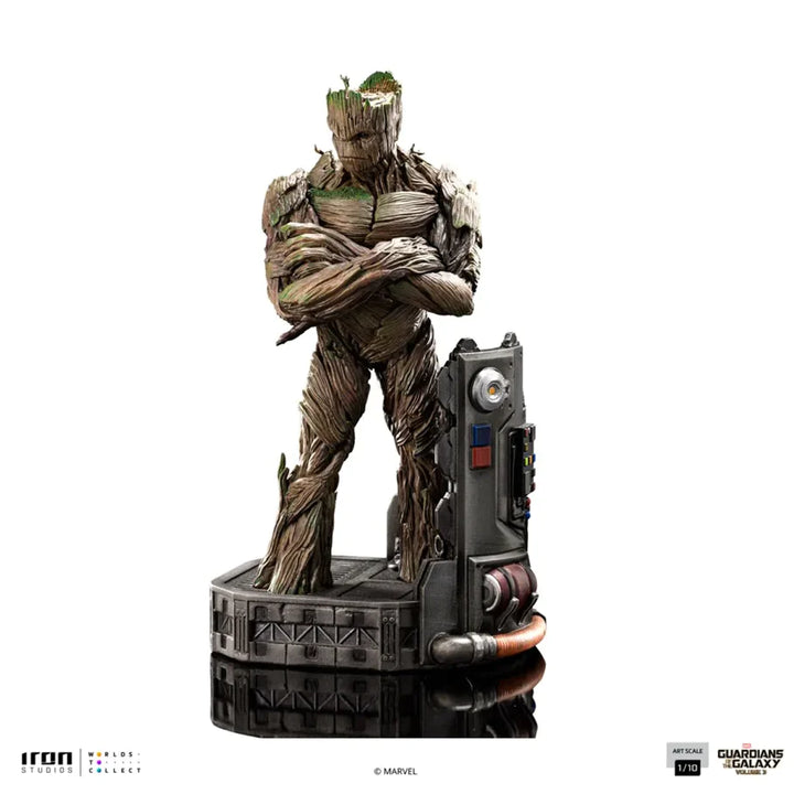 Iron Studios Marvel Guardians of the Galaxy Star-Lord, Rocket Raccoon & Groot 1/10 Art Scale Statue Diorama Bundle