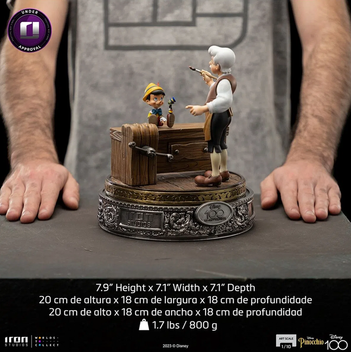 Iron Studios Disney Geppetto & Pinocchio 1/10 Art Scale Statue