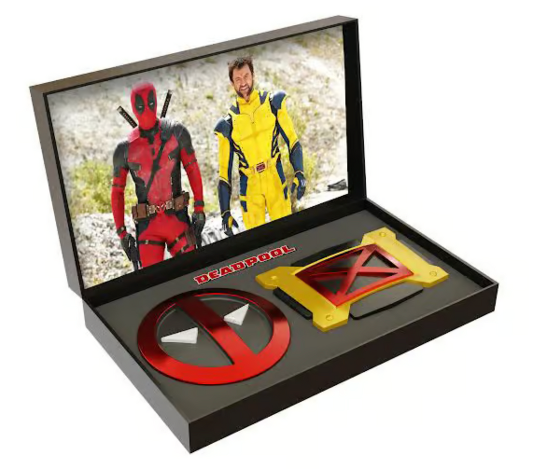 Marvel Deadpool and Wolverine Oversized Belt Icons Pin Set