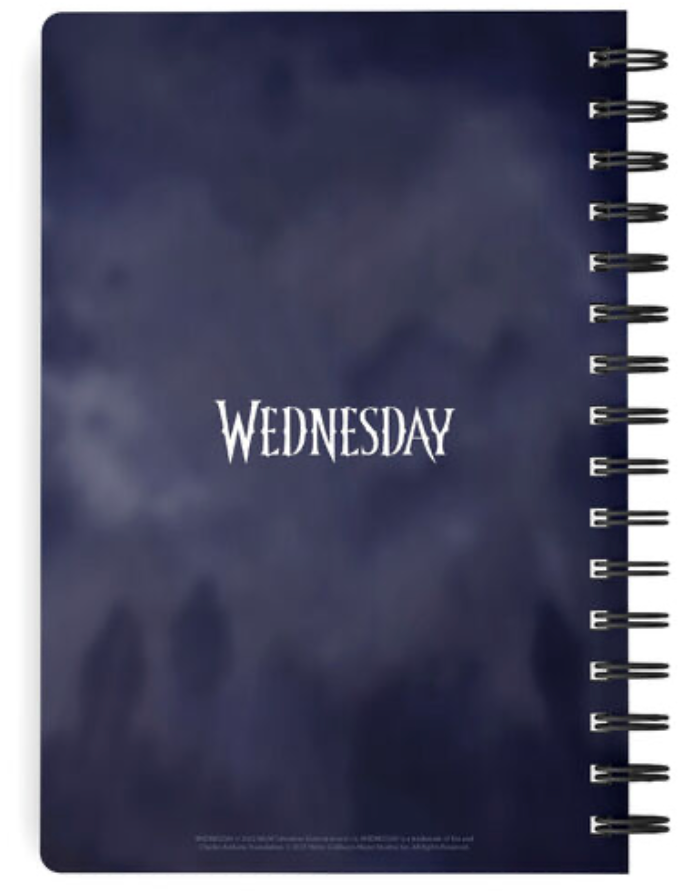 Wednesday 3D Effect A5 Notebook Rain Wednesday