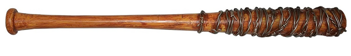 The Walking Dead Lifesize 36" Replica Baseball Bat (Negans Lucille Bat)