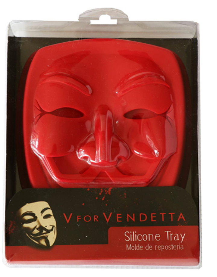 V For Vendetta Mask Silicone Cake Tray