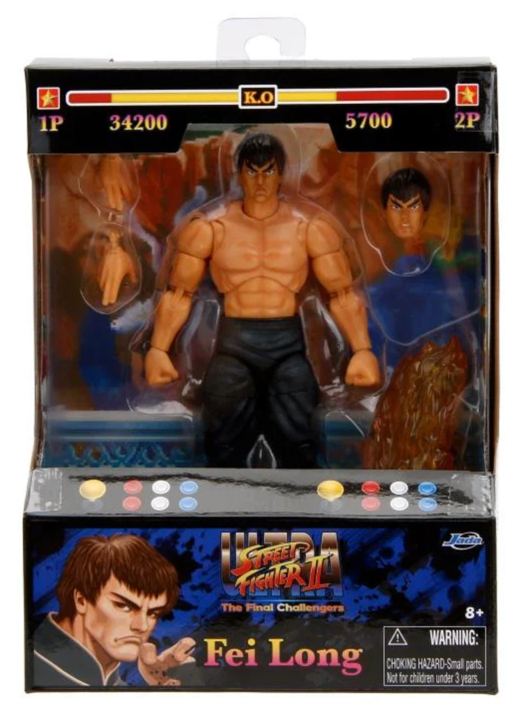 Ultra Street Fighter II The Final Challengers Fei-Long 6" Action Figure