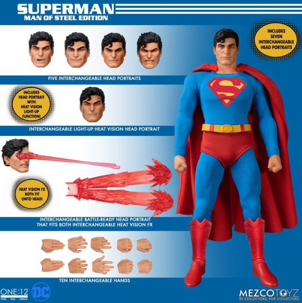 Mezco DC Comics One:12 Collective Superman: Man of Steel Edition