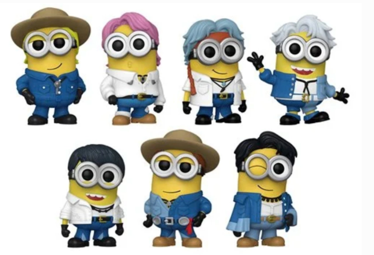 Minions x BTS Full Band (7) Funko POP! Vinyl Figures