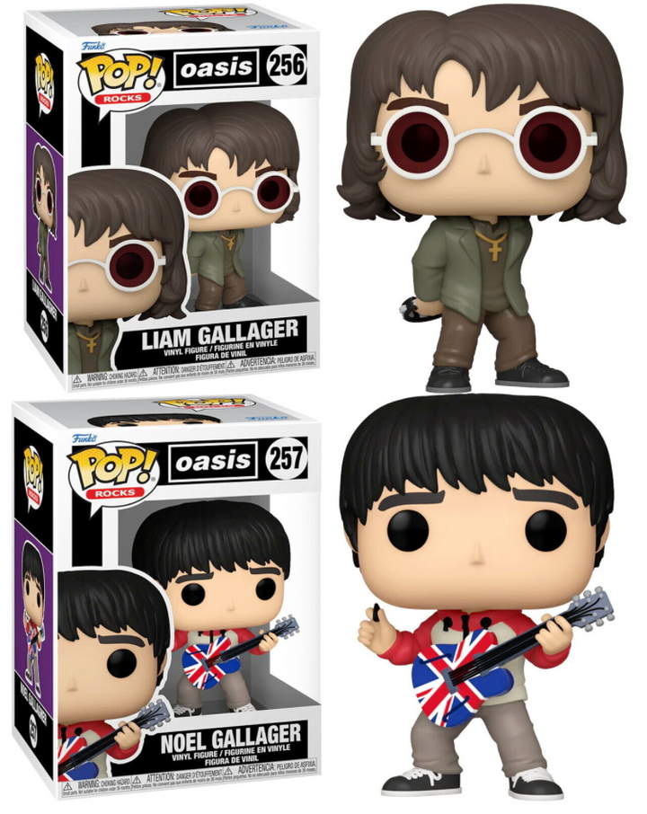 Noel & Liam Gallagher Oasis Funko POP! Vinyl Figure Bundle