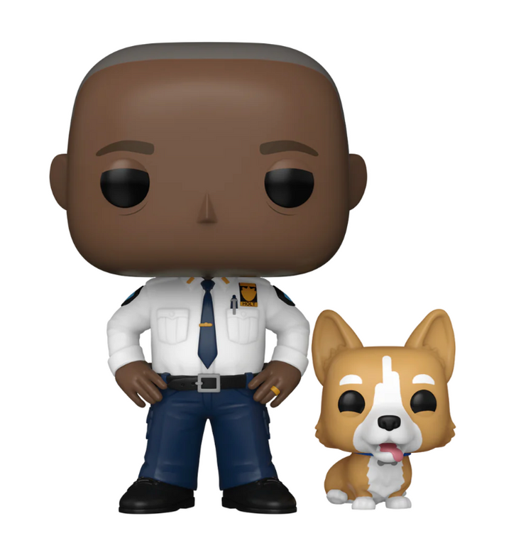 Captain Raymond Holt With Cheddar Brooklyn Nine-Nine Funko POP! Vinyl Figure