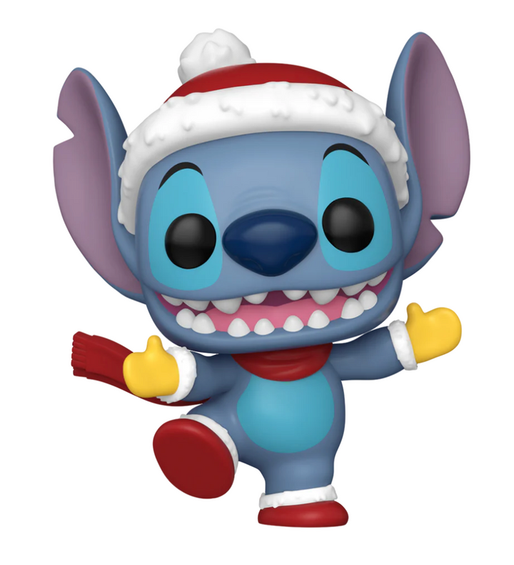 Stitch with Christmas Hat Disney Holiday Lilo And Stitch Funko Pop! Vinyl