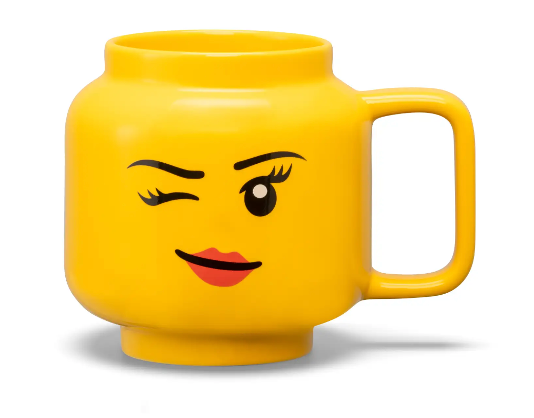 LEGO Large Winking Girl Ceramic Mug