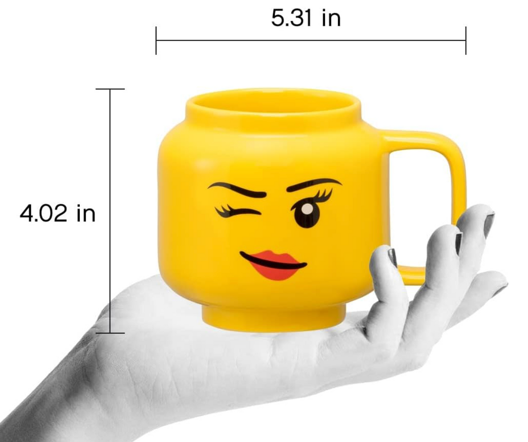 LEGO Large Winking Girl Ceramic Mug