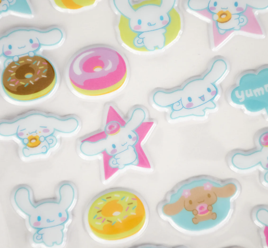 Hello Kitty & Friends Cinnamoroll Puff 50 Piece Sticker Set