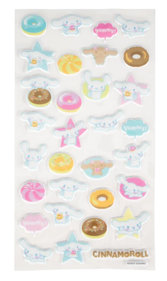 Hello Kitty & Friends Cinnamoroll Puff 50 Piece Sticker Set